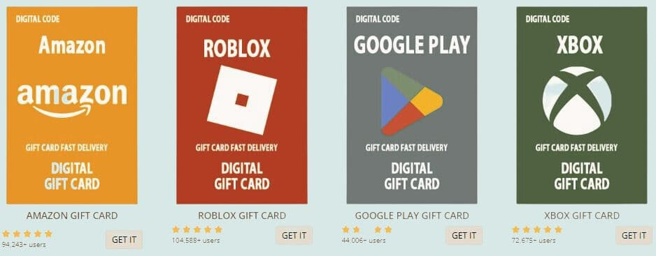 how to get free gift cards without survey?