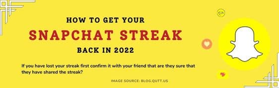how to get snapchat streak back